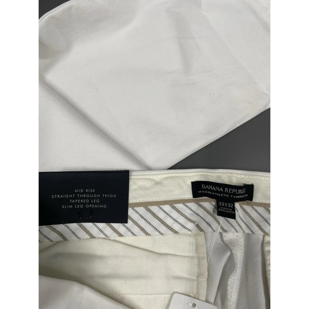 Banana Republic Pants Mens 33x32 Mason Athletic Tapered Fit Rapid Movement Chino